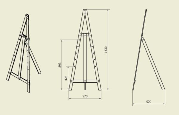 Floor standing Easel