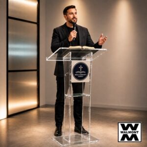 Acrylic podium for church and presentations