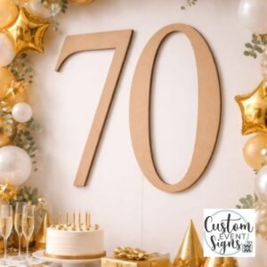 Custom MDF age signs for events in New Zealand