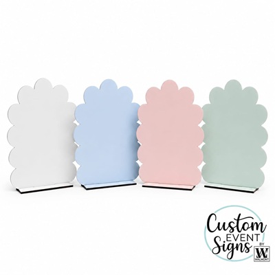Cloud MDF Sign Blank with Stand – DIY Paintable Display Sign (A3, A2 & A1) - Image 2