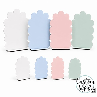 Cloud MDF Sign Blank with Stand – DIY Paintable Display Sign (A3, A2 & A1) - Image 3